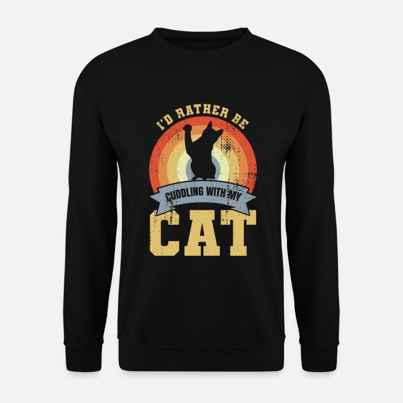 Katzenbesitzer Witz - Unisex Pullover - Schwarz