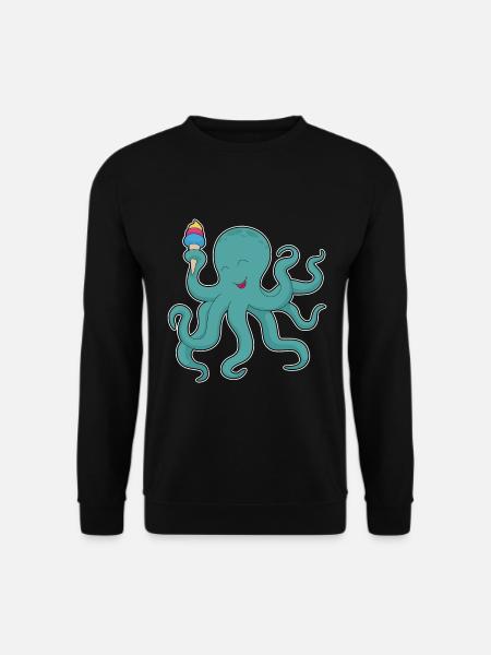 Krake Waffeleis - Unisex Pullover - Schwarz