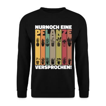 Juste une plante jardinier jardin plantes en pot - Sweat-shirt Unisexe - noir - Devant - Alina (178cm) & Michal (187cm)