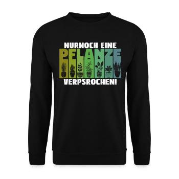 Just a Plant Gardener Potted Plant Garden - Unisex Sweatshirt - black - Front - Alina (178cm) & Michal (187cm)