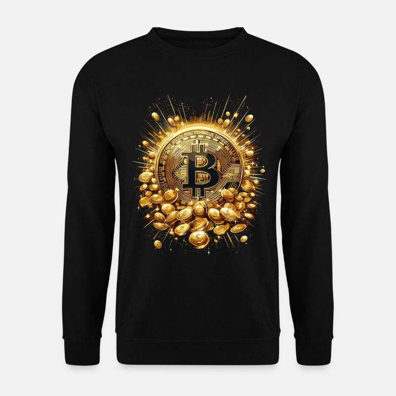 Bitcoin Explosion Crypto Enthusiasts - Unisex Sweatshirt - black