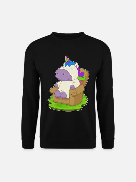 Einhorn Sessel - Unisex Pullover - Schwarz