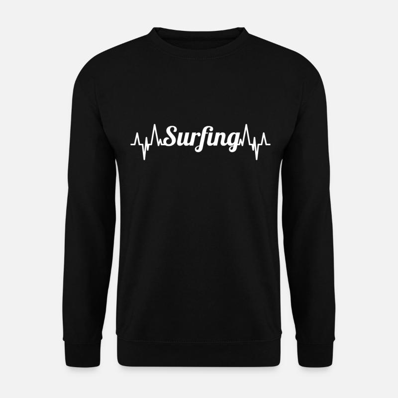 Surfing Pulse Rate - Unisex Sweatshirt - black