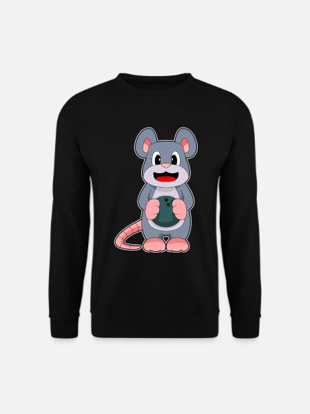 Mouse Bowling Bowling Ball - Unisex Sweatshirt - black
