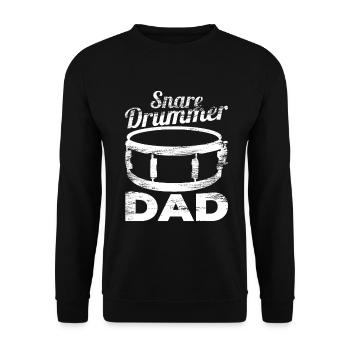 Trommler Vater - Unisex Pullover - Schwarz - Vorne - Alina (178cm) & Michal (187cm)