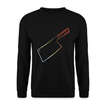 Couteau rétro - Sweat-shirt Unisexe - noir - Devant - Alina (178cm) & Michal (187cm)