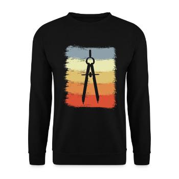 Cercle des architectes - Sweat-shirt Unisexe - noir - Devant - Alina (178cm) & Michal (187cm)