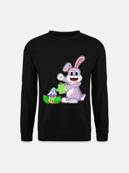 Bunny Easter Garden - Unisex Sweatshirt - black