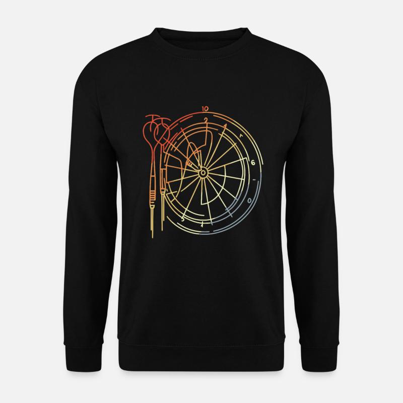 Dessin de jeu de fléchettes - Sweat-shirt Unisexe - noir
