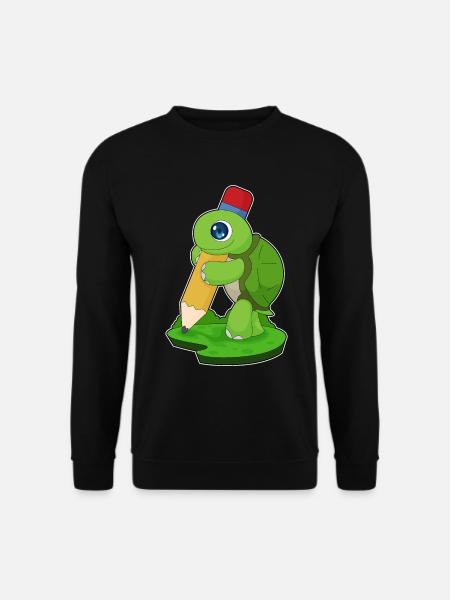 Turtle Pupil Pencil School - Unisex Sweatshirt - black