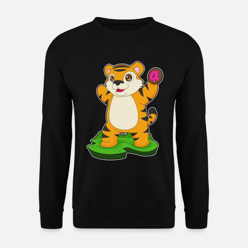Beignet tigré - Sweat-shirt Unisexe - noir