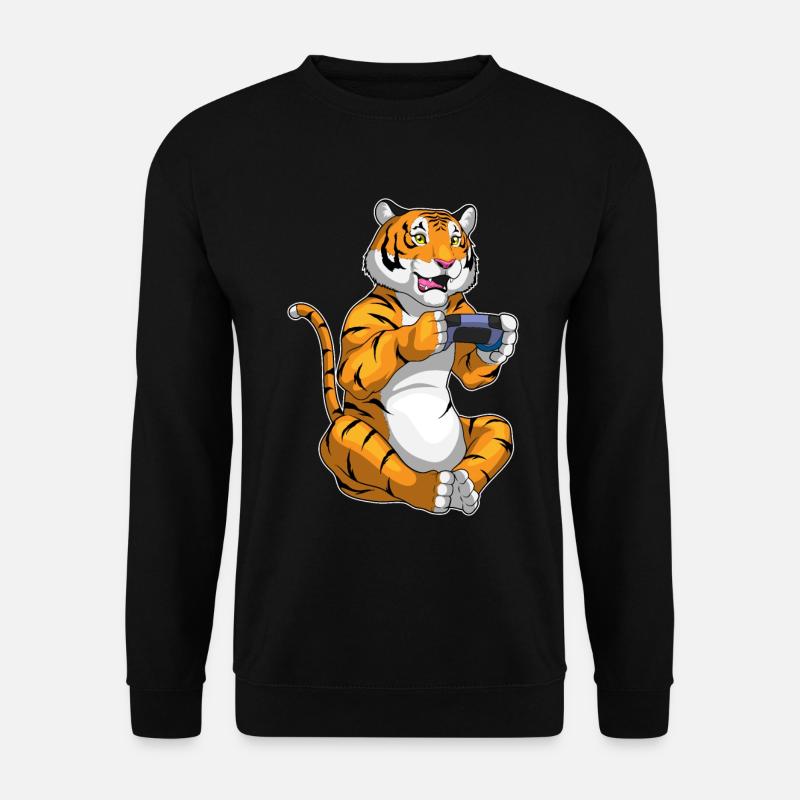 Tiger Gamer Controller - Unisex Sweatshirt - black