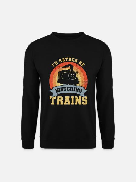 Funny railroad worker - Unisex Sweatshirt - black
