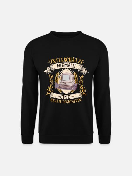Grafikdesignerin Design lustiges Geschenk - Unisex Pullover - Schwarz