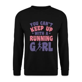 Coureur - Sweat-shirt Unisexe - noir - Devant - Alina (178cm) & Michal (187cm)
