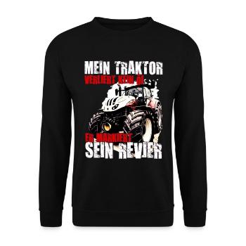 Steyr tracteur dicton - Sweat-shirt Unisexe - noir - Devant - Alina (178cm) & Michal (187cm)