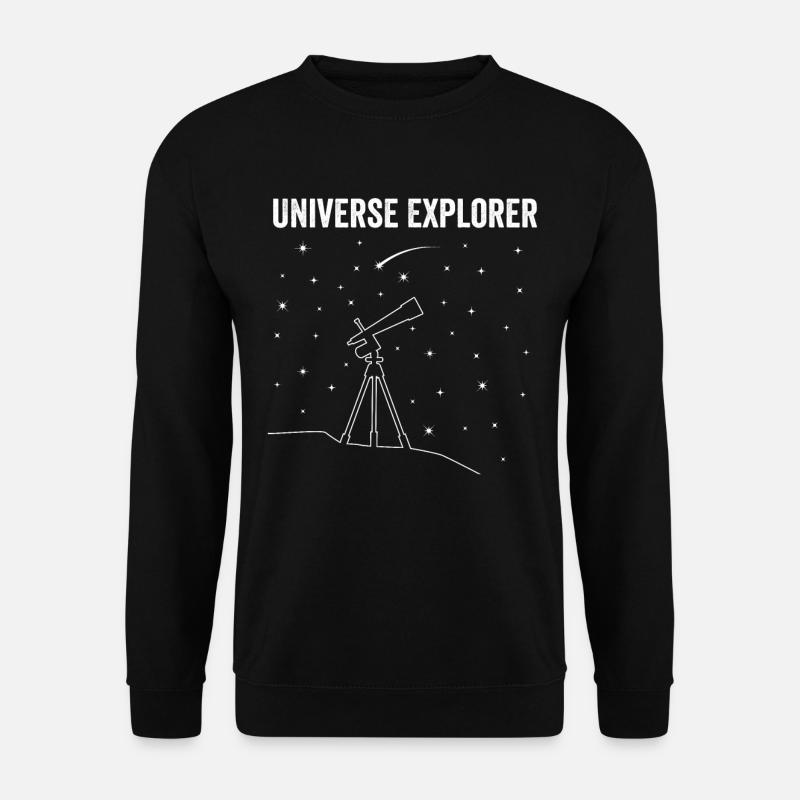 Universum Entdecker Astrophotographie-Leidenschaft - Unisex Pullover - Schwarz