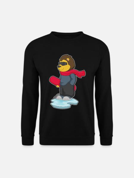 Löwe Snowboarder Snowboard - Sweat-shirt Unisexe - noir