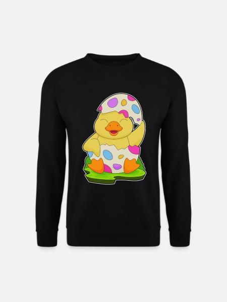 Duck Easter Easter Egg - Unisex Sweatshirt - black