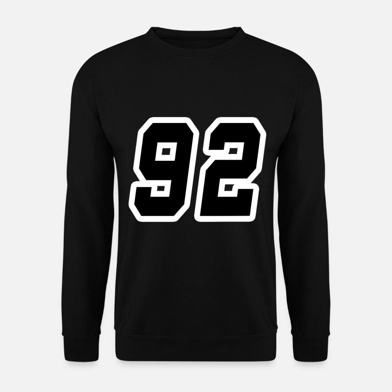 Nummer zweiundneunzig 92 - Unisex Pullover - Schwarz