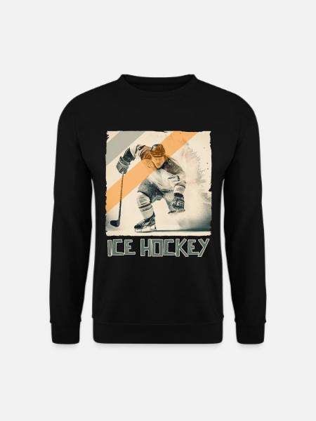 Eishockeyspieler Eishockey - Unisex Pullover - Schwarz