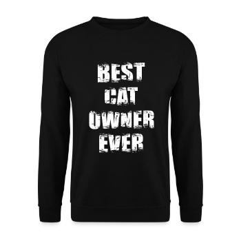 Meilleur propriétaire de chat - Sweat-shirt Unisexe - noir - Devant - Alina (178cm) & Michal (187cm)