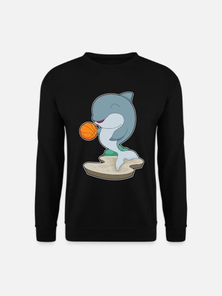 Dolphin Basketball Player Basketball - Unisex Sweatshirt - black