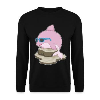 Lunettes de soleil Dolphin - Sweat-shirt Unisexe - noir - Devant - Alina (178cm) & Michal (187cm)