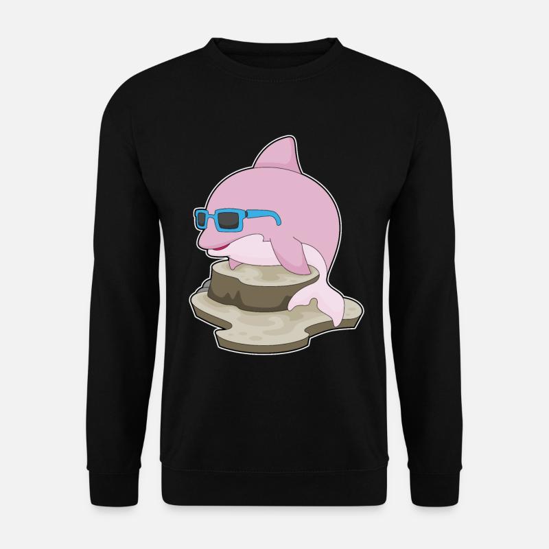 Delfin Sonnenbrille - Unisex Pullover - Schwarz