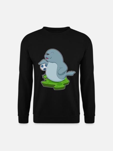 Seal Soccer Player Soccer - Unisex Sweatshirt - black
