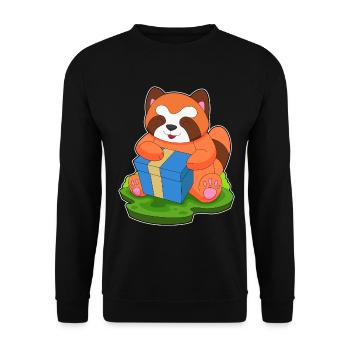 Forfait Noël Panda roux - Sweat-shirt Unisexe - noir - Devant - Alina (178cm) & Michal (187cm)