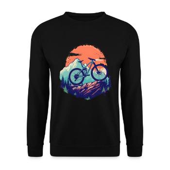Mountainbiken - Unisex Pullover - Schwarz - Vorne - Alina (178cm) & Michal (187cm)