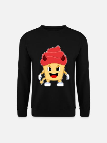 Cupcake Halloween Devil - Unisex Sweatshirt - black