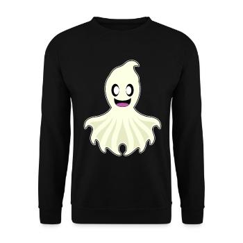 Octopus Ghost - Unisex Sweatshirt - black - Front - Alina (178cm) & Michal (187cm)