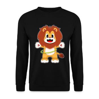 Gymnastique d’entraînement Lion Fitness Hoop - Sweat-shirt Unisexe - noir - Devant - Alina (178cm) & Michal (187cm)