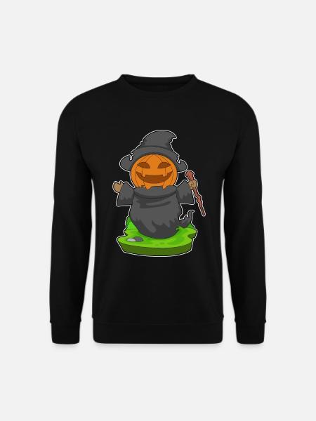 Witch Halloween Pumpkin - Unisex Sweatshirt - black