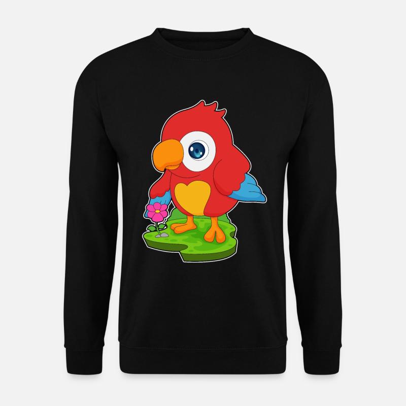 Fleur de perroquet - Sweat-shirt Unisexe - noir