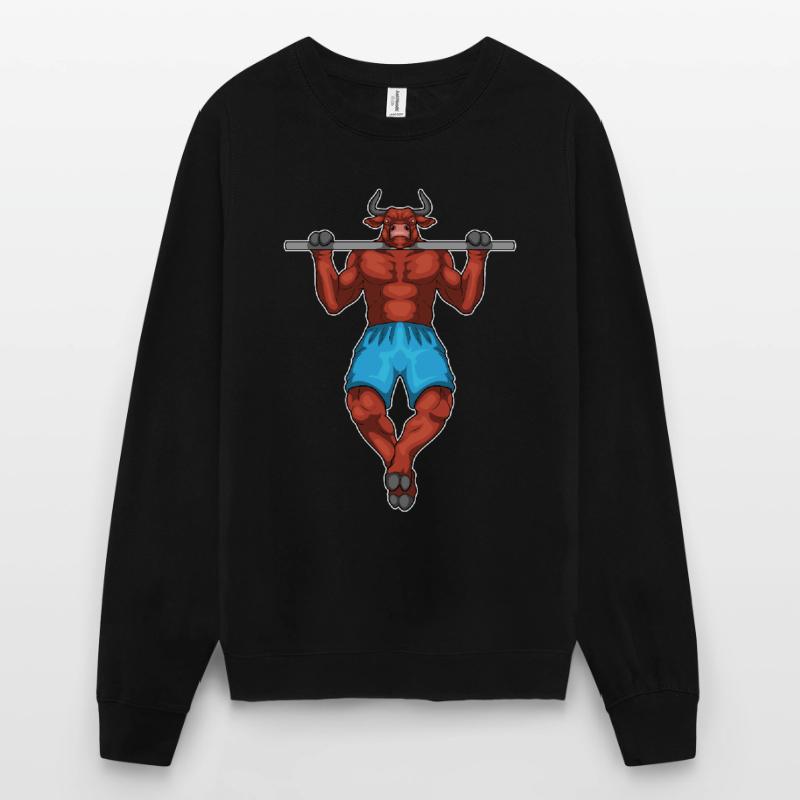 Taurus Bodybuilder Pull-Ups Musculation Sweat-shirt Unisexe