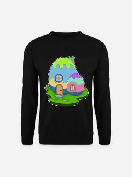 House Easter Easter Eggs - Unisex Sweatshirt - black