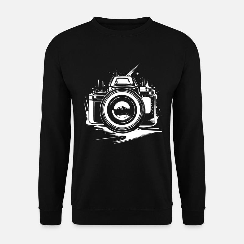 Camera Drawing - Unisex Sweatshirt - black