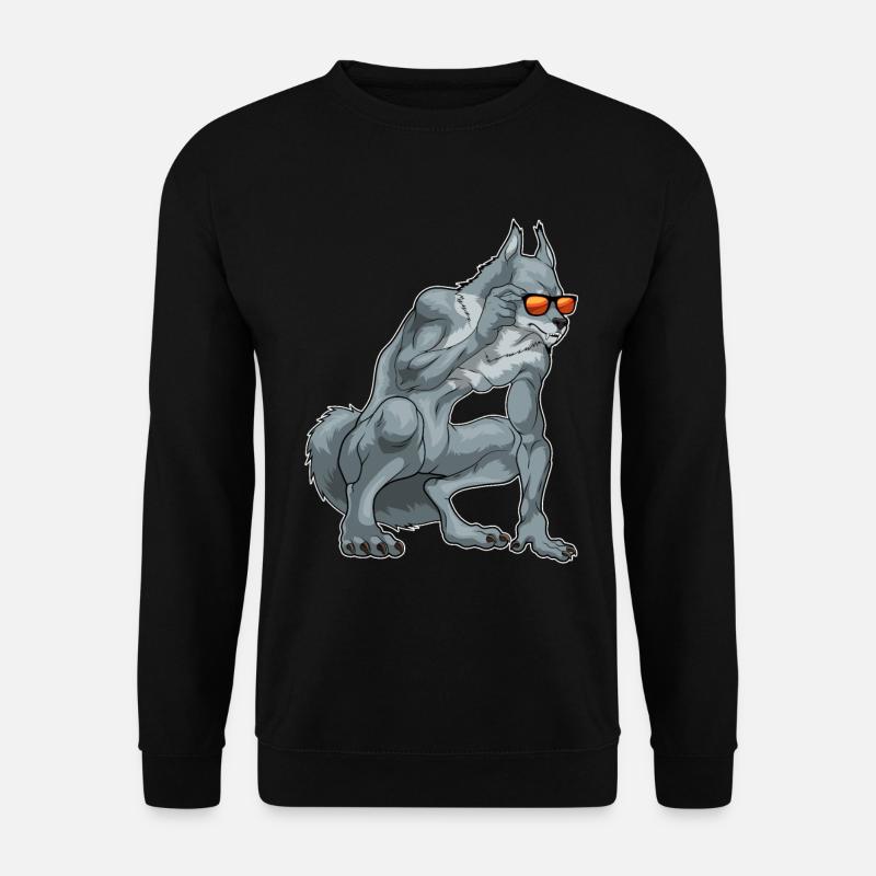 Werwolf Halloween Sonnenbrille - Unisex Pullover - Schwarz