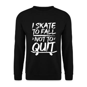 Skater Motivation - Unisex Sweatshirt - black - Front - Alina (178cm) & Michal (187cm)