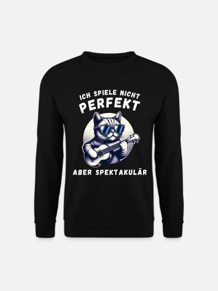 Ich spiele nicht perfekt – spektakulär - Unisex Pullover - Schwarz