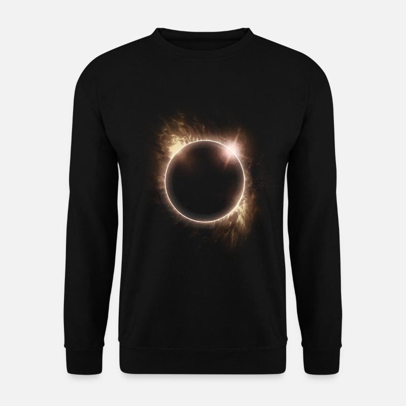 AMATEURS D’ASTRONOMIE DE L’ÉCLIPSE SOLAIRE - Sweat-shirt Unisexe - noir