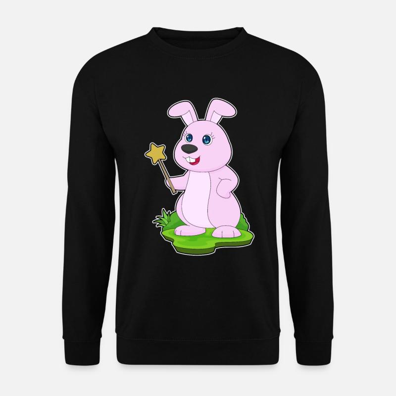 Bunny Wizard Wand - Unisex Sweatshirt - black