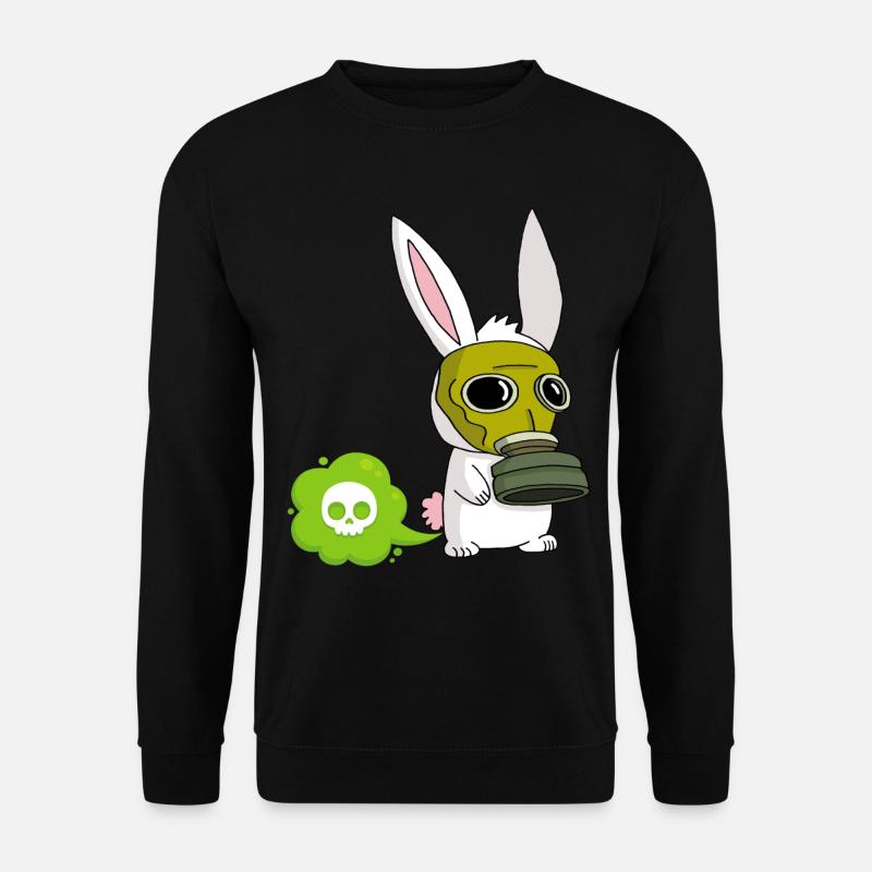 Farting Rabbit - Unisex Sweatshirt - black