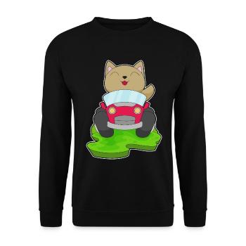 Voiture de chat - Sweat-shirt Unisexe - noir - Devant - Alina (178cm) & Michal (187cm)