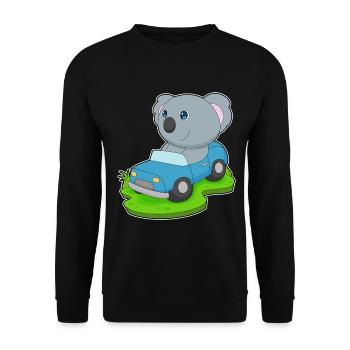 Koala Car - Unisex Sweatshirt - black - Front - Alina (178cm) & Michal (187cm)