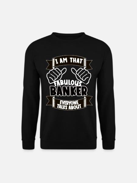 Banker Lustiger Spruch Geschenkidee - Unisex Pullover - Schwarz