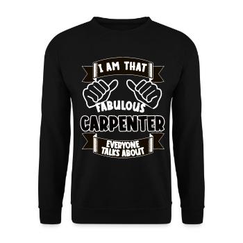 Charpentier drôle dicton idée cadeau - Sweat-shirt Unisexe - noir - Devant - Alina (178cm) & Michal (187cm)